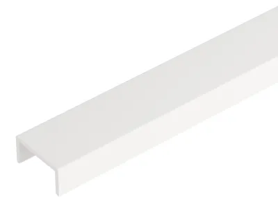 Zdjęcie produktu dla Forma U PVC 10x20x1mm Cezar Biały RAL9003 mat 1m