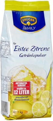 Produktbild von Open Food Eistee Zitrone Getränkepulver - Krüger, Krüger, Krüger, Krüger - 1000g, 31,5 kcal, 15,4 g, 15,3 g