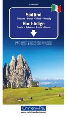 Obrázek produktu pro Regionální silniční mapa Kümmerly+Frey 3 Jižní Tyrolsko 1:200 000