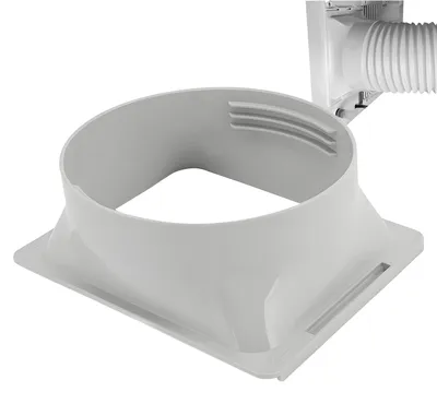 Klimaanlagen-Abluftadapter 150 mm, ABS, grau