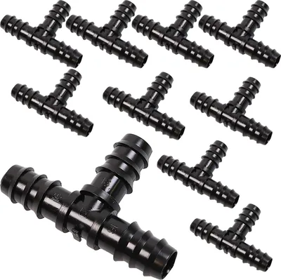 Obrázek produktu pro T-kus pro kapací hadici Pokládací trubka Vodovodní trubka 16 mm, pro zavlažování x10