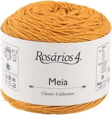 Obrázek produktu pro Rosários 4 Meia 03 Toasted Yellow Pletací příze