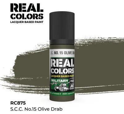 Immagine prodotto di AK Interactive REAL COLORS S.C.C. N. 15 Verde oliva 17 ml.