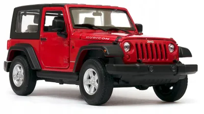 Produktbild von Welly Jeep Wrangler Modellauto 1:24 rot