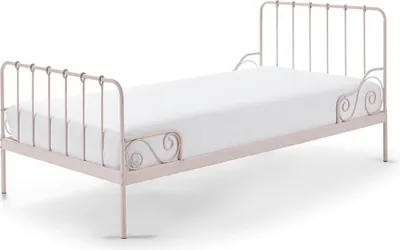 Produktbild von Metallbett Kamenka 205x95x90 Einzelbett Metall rosa