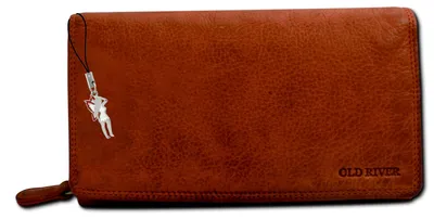 Immagine prodotto di Portafoglio marrone cognac Old River in pelle D2OPD410O