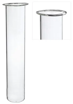 Produktbild von Glas-Reagenzgläser Ø 4 cm, H. 28 cm, mit Ring Ø 5 cm (6 Stück) [IFS-29208]