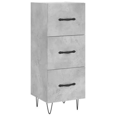 Produktbild von vidaXL Sideboard Betongrau 34,5x34x90 cm Holzwerkstoff