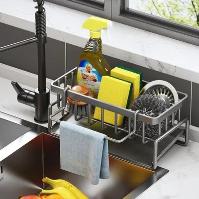 Produktbild von Famanu Spülenorganisator mit Abtropfschale - Küchen- und Badzubehör
