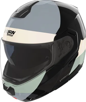 Produktbild von Nolan N90-3 06 Blocco Klapphelm, schwarz/grau/grün, M (58)