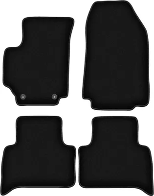 Zdjęcie produktu dla Dywaniki welurowe do FIat Croma II kombi (2005-2011) - czarne dywaniki samochodowe BASIC komplet (4 szt.)