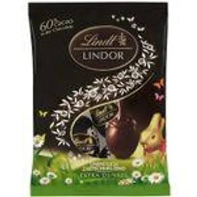 Zdjęcie produktu dla Lindt Lindor Dark eggs 5 pojedynczo zapakowanych jajek wielkanocnych z nadzieniem 90g