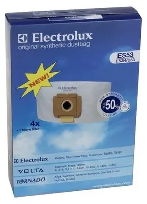 Image de ELECTROLUX - Sacs pour aspirateurs ES53 4 pièces + 1 MICROFILTRE - 9001968420