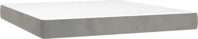 Produktbild von Taschenfederkernmatratze Mittel Hellgrau 160x200x20 cm Samt
