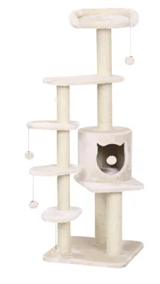 Produktbild von Nobby CHARI, Katzenkratzbaum, Freistehend, Beige, 500 mm, 500 mm, 1440 mm