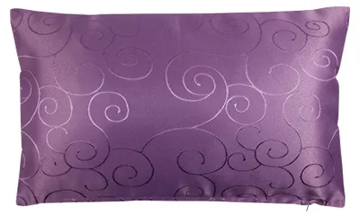 Produktbild von Kissenbezug 30x50 cm lila Damast Circle Deko Kissenhülle mit Reißverschluss