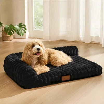 Orthopädisches Hundebett 76x51 cm, schwarz, waschbar