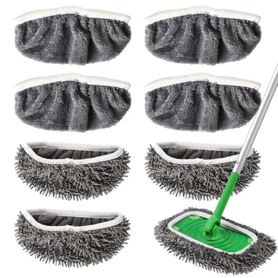 Produktbild von Solidchoice – Set aus 8 Mikrofaser-Reinigungstücher für Swiffer, wiederverwendbare Moppauflagen