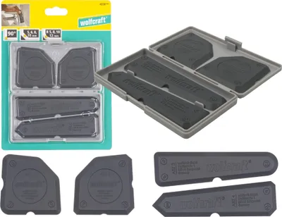Produktbild von wolfcraft 1 Silikonabzieher-Set 4 tlg. - 4330000