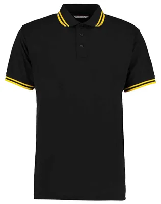 Image de Kustom Kit - Polo Superlavable à 60 °C pour hommes LT5245 (M) (noir/jaune)