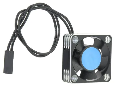 Immagine prodotto di Metallo 504 motore ESC ventola di raffreddamento dissipatore di calore RC auto accessori aggiornamento parti (argento nero)
