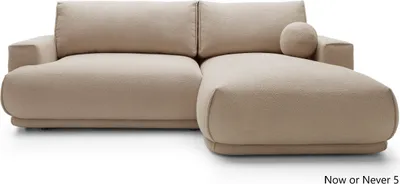 Zdjęcie produktu dla Narożnik w kształcie litery L, sofa rozkładana, z funkcją spania, pojemnik na pościel, poduszki, meble tapicerowane, Divo I, RIGHT, Now or Never 5