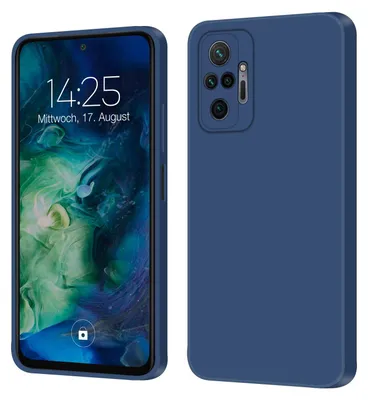 Produktbild von Hülle für Xiaomi Redmi Note 10 Pro Case Cover Bumper Smartphone Softgrip Schutzhülle Farbe: Blau