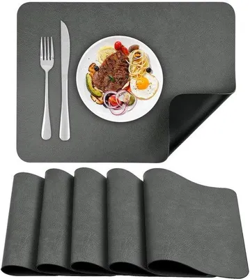 Produktbild von Famanu Platzsets Set von 6 Stück, hitzebeständig, 43 x 30 cm, ideal für die Esszimmer