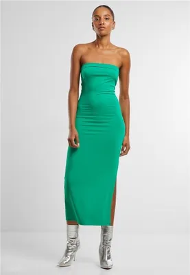 Obrázek produktu pro Dámské šaty Urban Classics Ladies Bandeau Midi Dress froggreen - 4XL