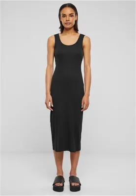Zdjęcie produktu dla Damski top bez rękawów Urban Classics Ladies Rib Top Dress, czarny – rozmiar M