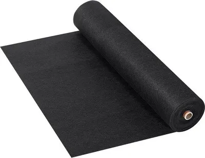 Produktbild von Geotextil-Vlies, 6 x 3000 cm, 8 oz - Dauerhafte Unkrautunterlage - für Rasen und Drainage - Schwarz