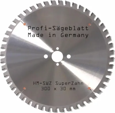 Produktbild von HM Kreissägeblatt 300 x 30 Z= 48 SWZ nagelfest Sägeblatt für Bauholz Naturholz Brennholz Hartholz Schalholz Faserplatten für Wippsäge Tischkreissäge Kreissäge Gehrungssäge Kappsäge Brennholzsäge