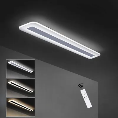 Produktbild von ZMH LED Deckenleuchte Panel dimmbar mit Fernbedienung 23w 60cm Bürolampe aus Metall und Acryl  Flurlampe flachWohnzimmerlampe für  Büro Schlafzimmer Küche