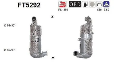 Obrázek produktu pro Filtr Pevných Částic Dpf Citroen Jumpy Iii 1.5 Bluehdi Euro 6 Scr