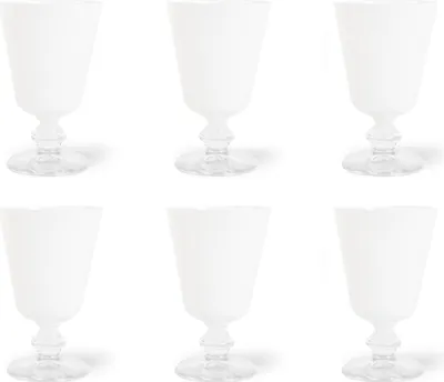 Image de Excelsa Set De 6 Verres Noble Verre 8,5x8,5x13,5 cm Blanc