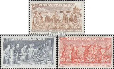 Produktbild von Briefmarken Tschechoslowakei 1954 Mi 878-880 (kompl.Ausg.) postfrisch Freundschaft