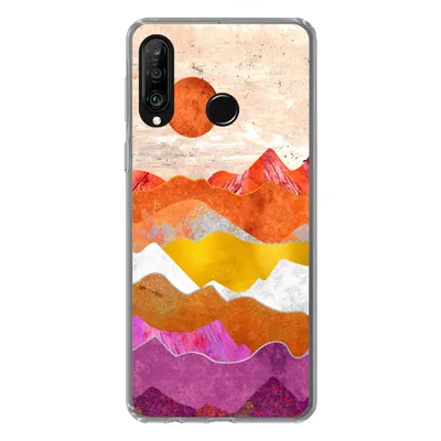 Produktbild von MuchoWow® Handyhülle Schutzhülle Hülle für Huawei P30 Lite Lesbisch - Stolz - Marmor Silikon Softcase Handy Hülle - Handyhülle