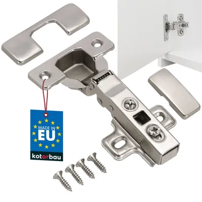 Produktbild von KOTARBAU® Möbelscharnier Innenanschlag Soft Close Hydraulisch Minischarnier Automatikscharnier Topfscharnier Schrankscharnier Klappscharnier