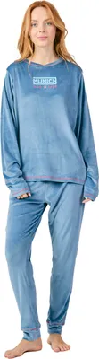 Produktbild von Munich MU5 Damen-Winterpyjama aus Samt mit langen Ärmeln