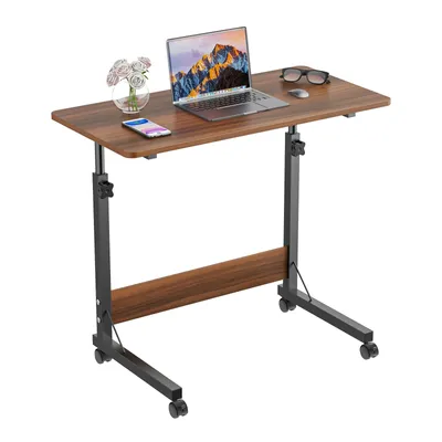 Produktbild von Laptoptisch mit Rollen höhenverstellbar Computertisch Bürotisch 80x40cm