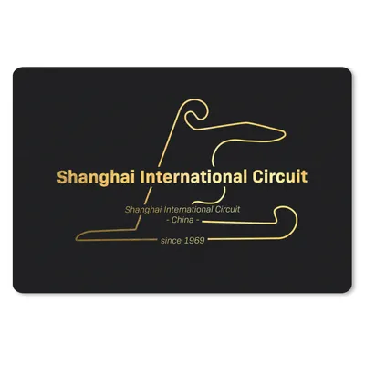 Produktbild von MuchoWow® Schreibtischunterlage Formel 1 - Shanghai - Rennstrecke 60x40 cm - XXL Mauspad - Großes Mauspad