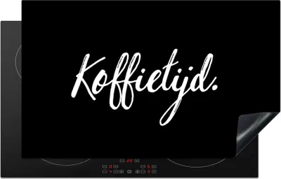 Produktbild von KitchenYeah© Herdabdeckplatte Zitate - Sprichwörter - Kaffee , 85x52cm, Küche Deko, Glaskeramikkochfeld Herdabdeckung, Abdeckplatte fùr Kochfeld