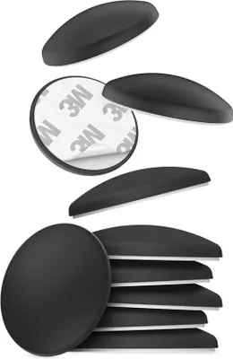 Produktbild von Schwarze Selbstklebende Türstopper 40x8mm Elastisch