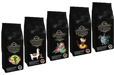 Image de Probierpaket Südamerika 5 x 500g Spitzenkaffee