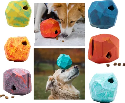 Produktbild von Ruffwear Gnawt-a-Rock Spielzeug 11,5 cm in, Farbe:Red Sumac