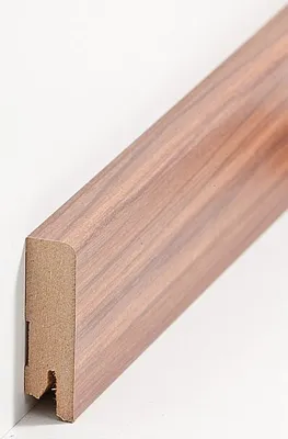 Produktbild von Fußleisten / Sockelleisten "Ulm" (MDF foliert / 716.714) - Nussbaum