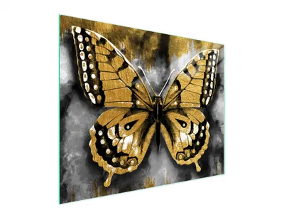 Obrázok produktu pre Sklenená doska na krájanie 52x40 butterfly
