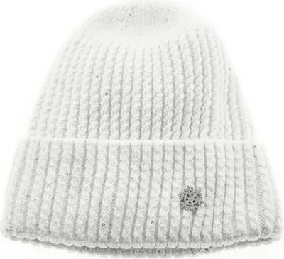 Immagine prodotto di Cappello con motivo a fiocco di neve per donna e ragazza Ideale per le fredde giornate autunnali e invernali Bianco