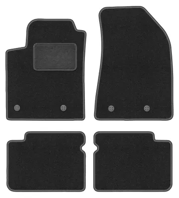 Image de Tapis de sol en moquette pour Fiat Bravo II 2007-2012 (à hayon) – jeu 4 pièces, gris graphite, sur mesure – Wielganizator LUX