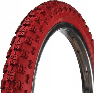 Zdjęcie produktu dla Opona DURO BMX DJ 20x2,125, czerwona – doskonała przyczepność